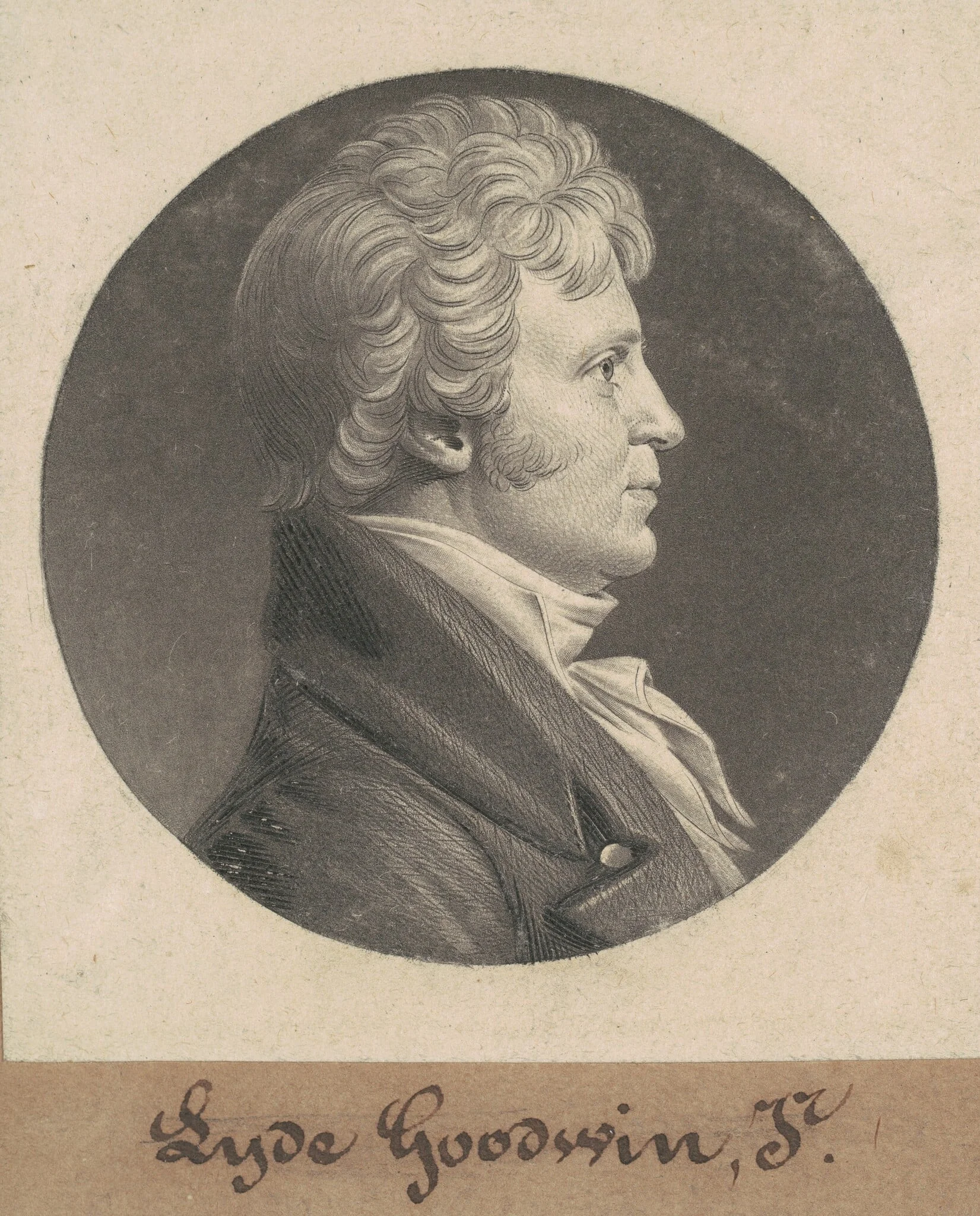 Nicholas Brice, by Charles Balthazar Julien Févret de Saint-Mémin, ink, 1803