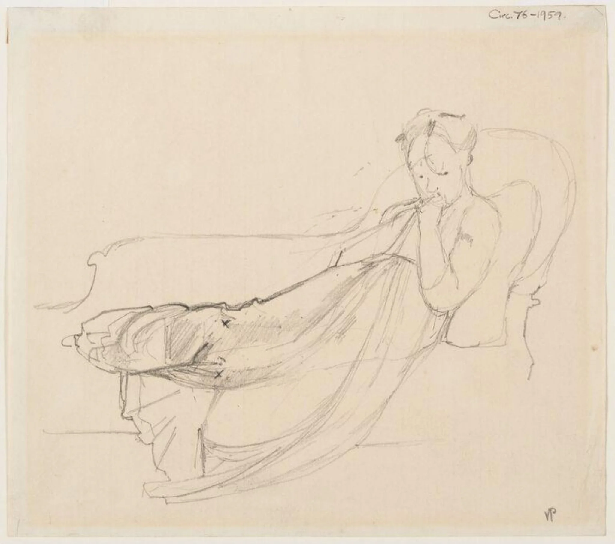 'Woman on Sofa', by Victor Pasmore, 1942