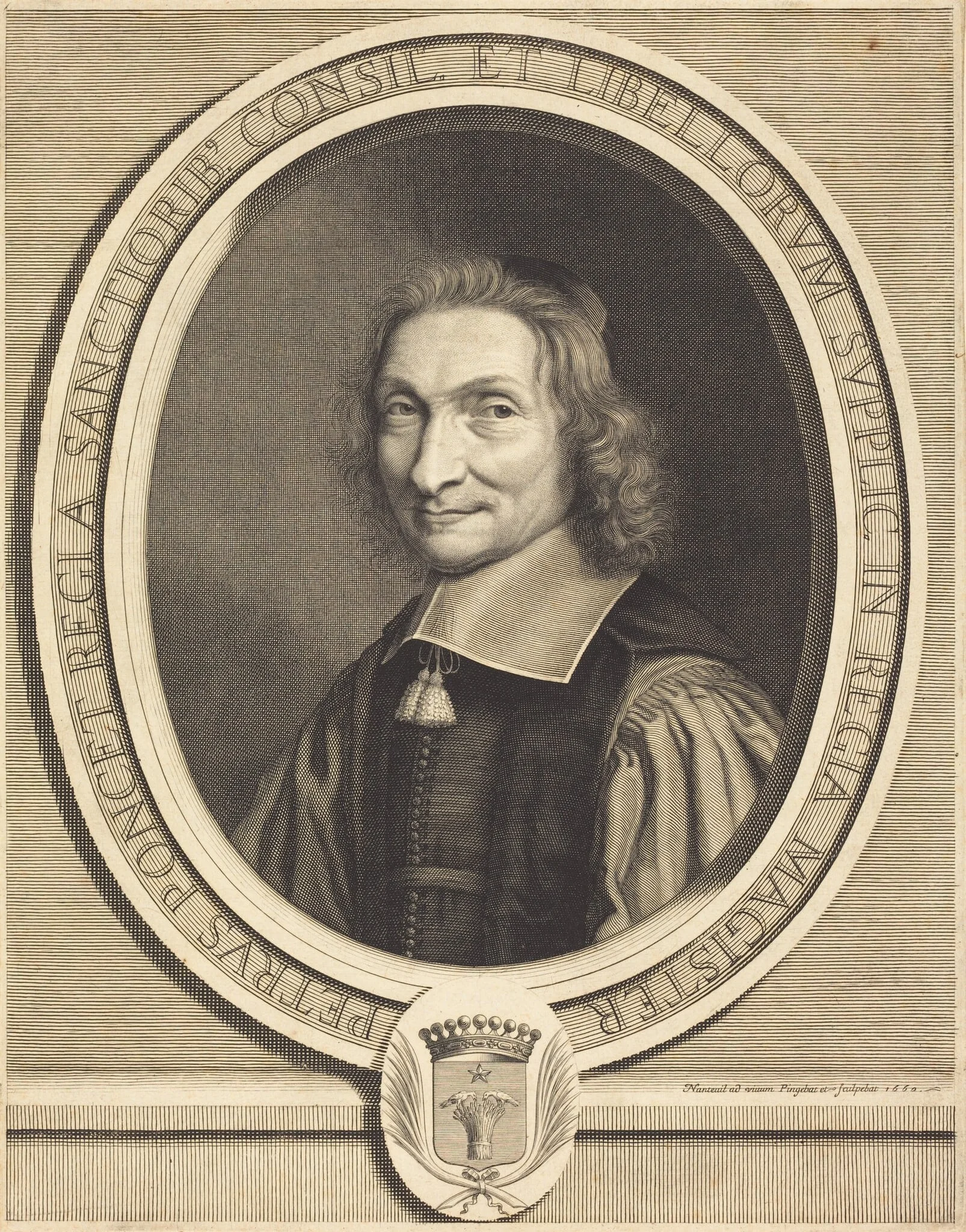 Pierre Poncet, by Robert Nanteuil, ink, 1660