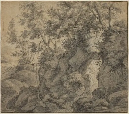 Landscape with a Wooded Ravine