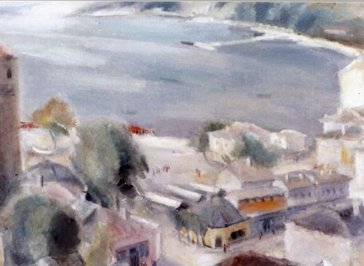 Piață în Balcic, by Francisc Șirato, unspecified, 1936