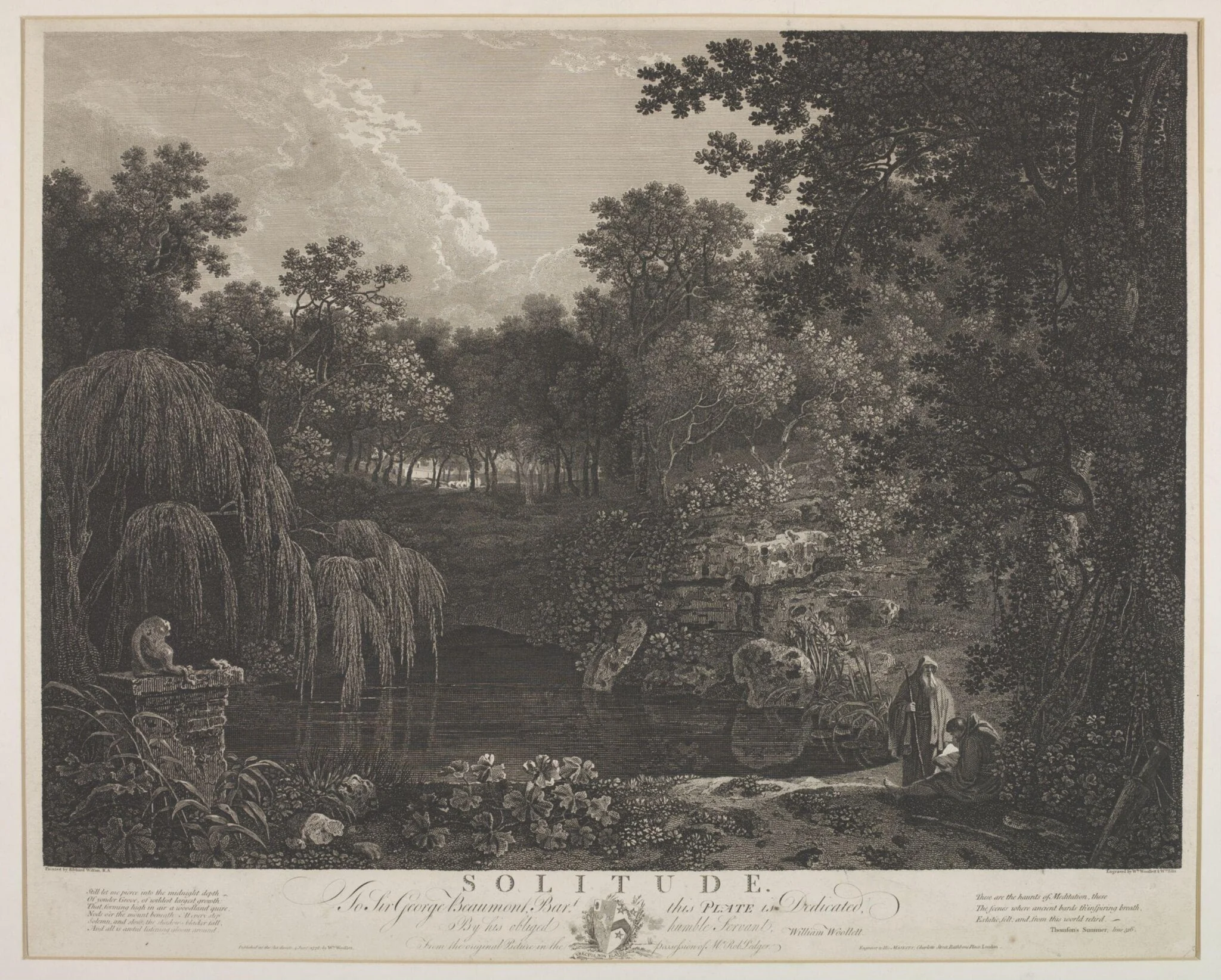 Solitude, by William Woollett, 1772
