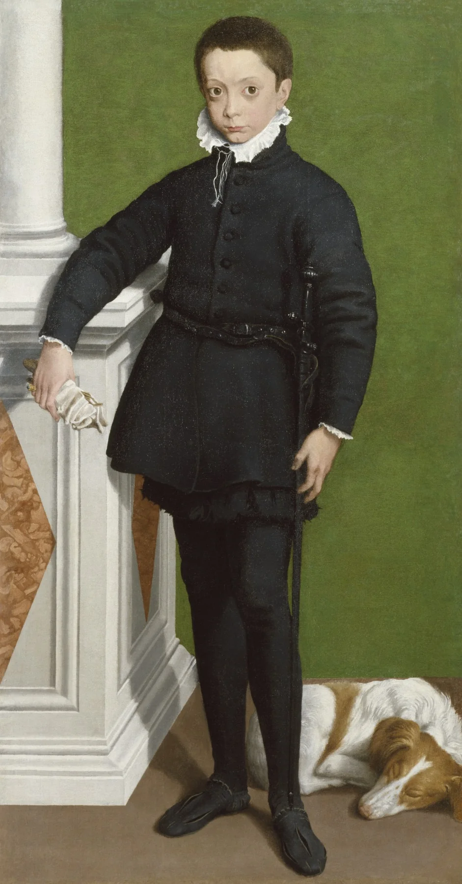 Portrait of Marquess Massimiliano Stampa, by Sofonisba Anguissola, oil, 1557