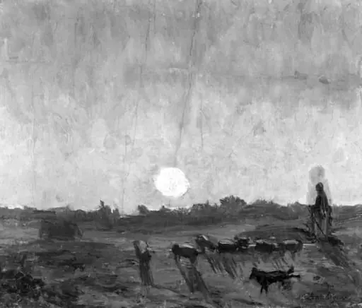 Landscape Sketch, Moonlight