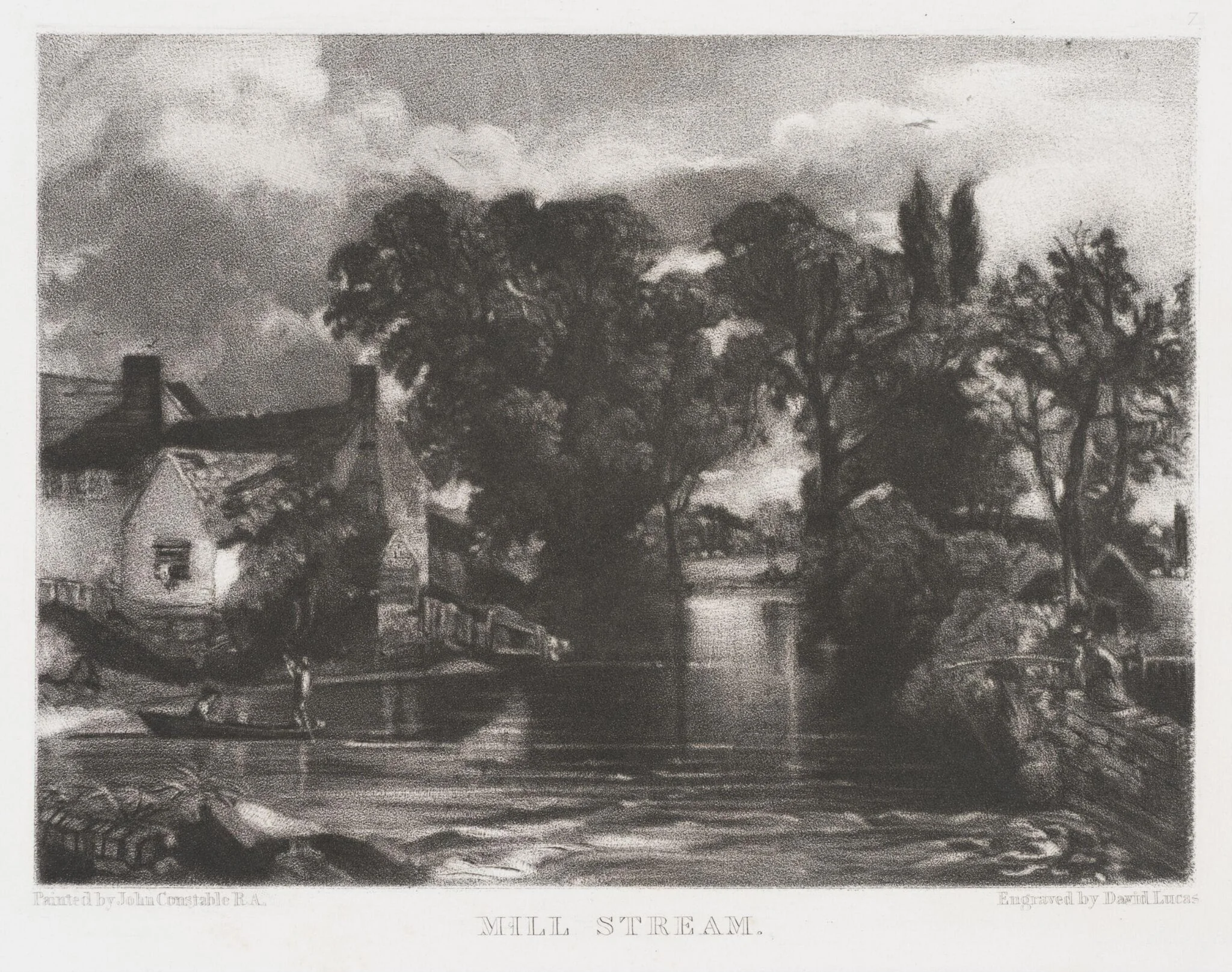 MILL STREAM, by John Constable, 1855