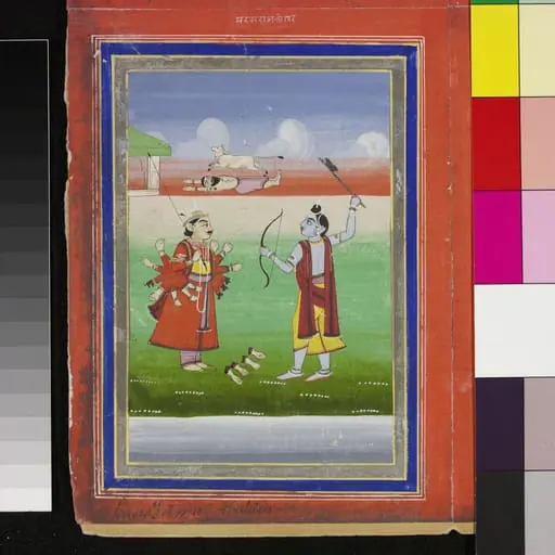 Vishnu as Parasurama avatar