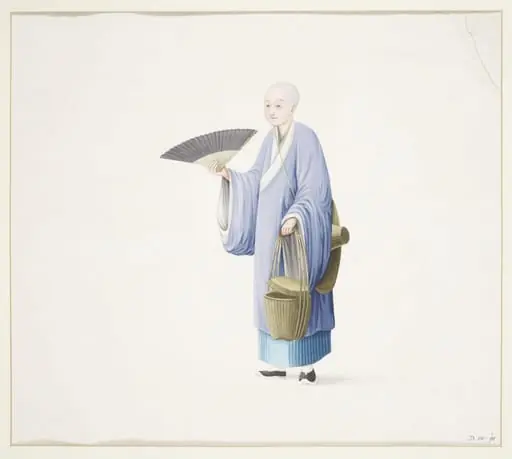 A Buddhist Nun Delivering Soup