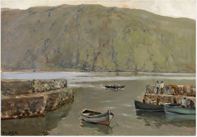 The Harbour, Leenane, by James Humbert Craig, unspecified, 1920