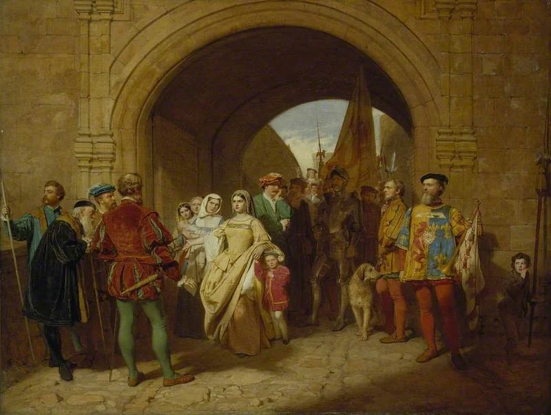 Queen Margaret's Defiance of the Scottish Parliament, by John Faed, oil, 1859