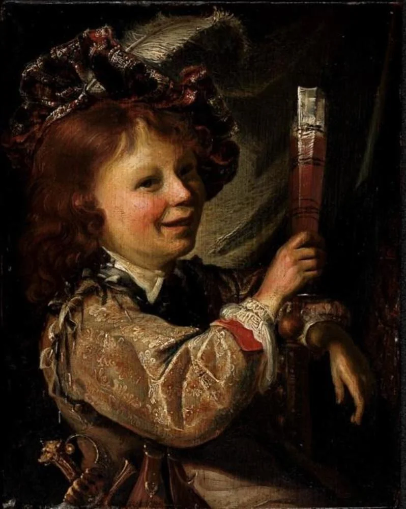 A boy drinking