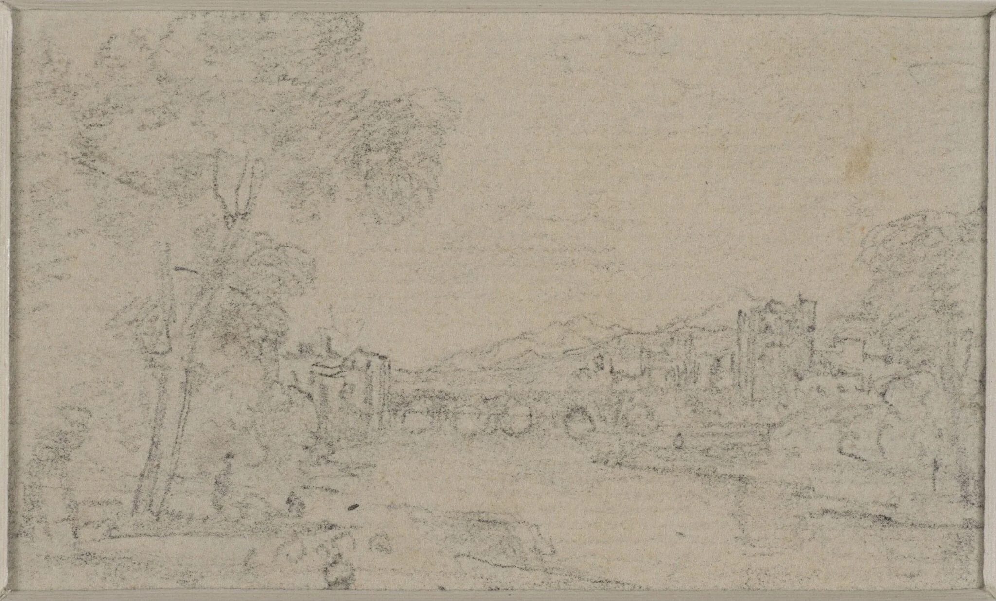 River Scene with barges, by Augustus Wall Callcott, 1850