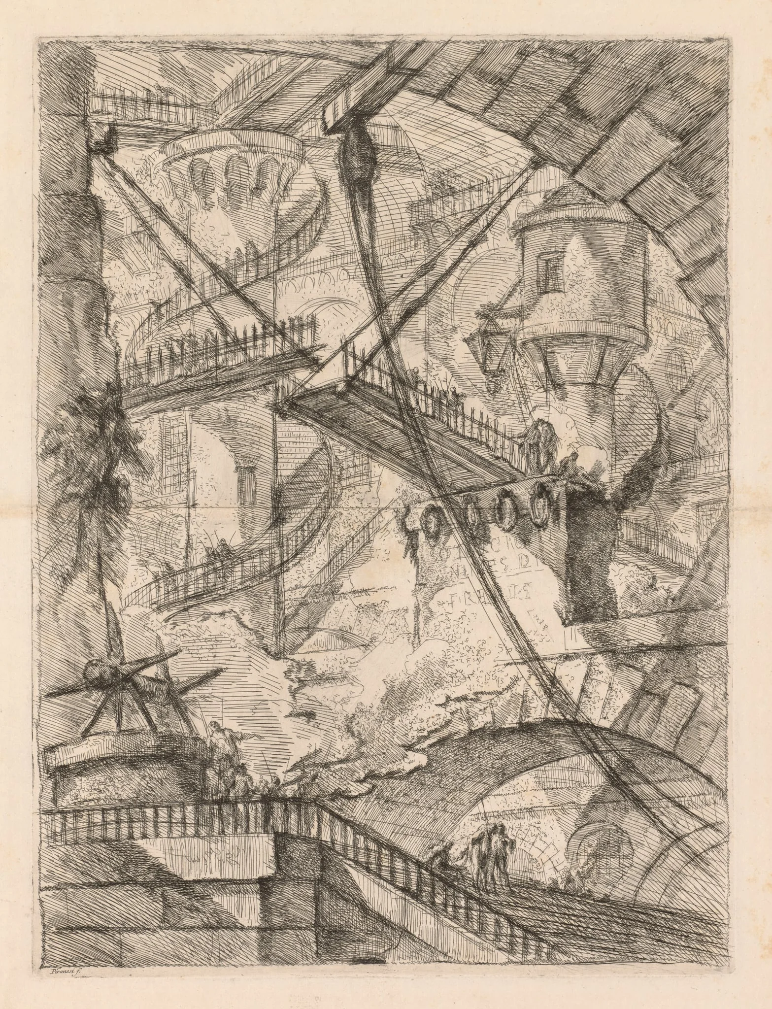 The Prisons:  An Immense Interior with a Drawbridge