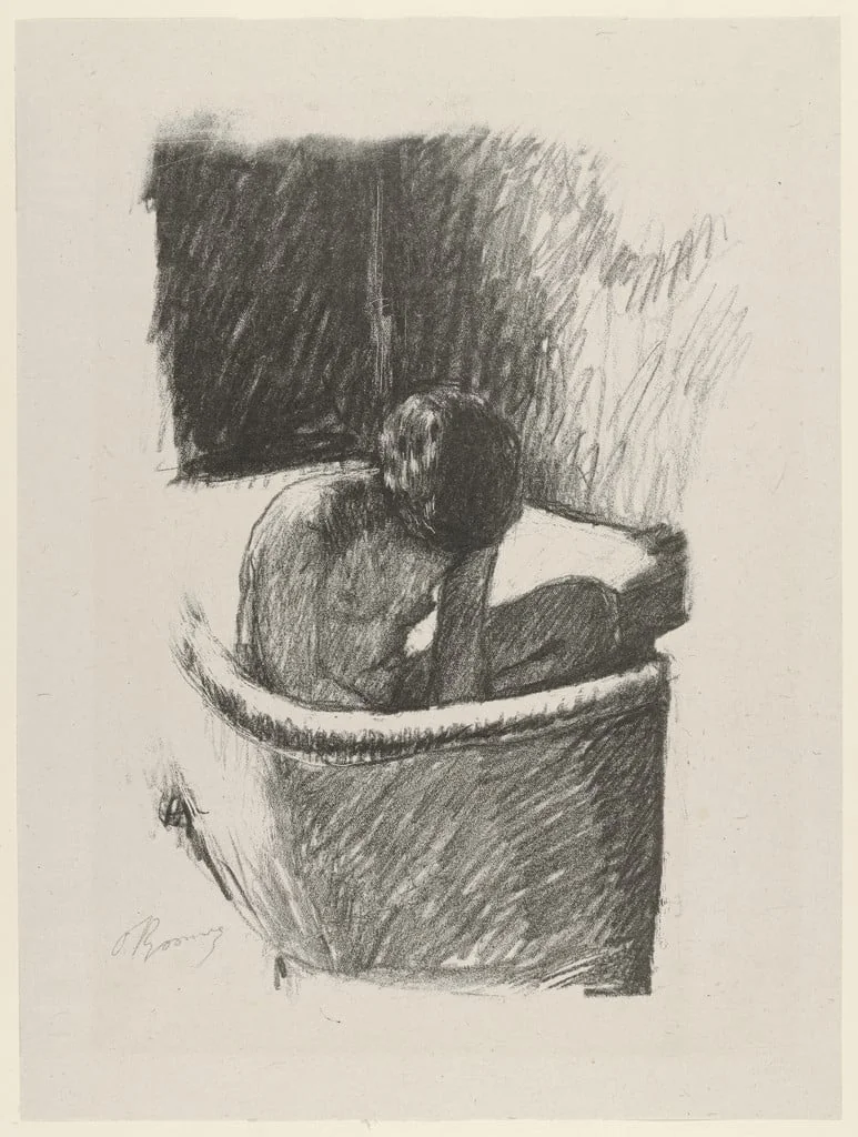 Untitled, by Pierre Bonnard, ink, 1924