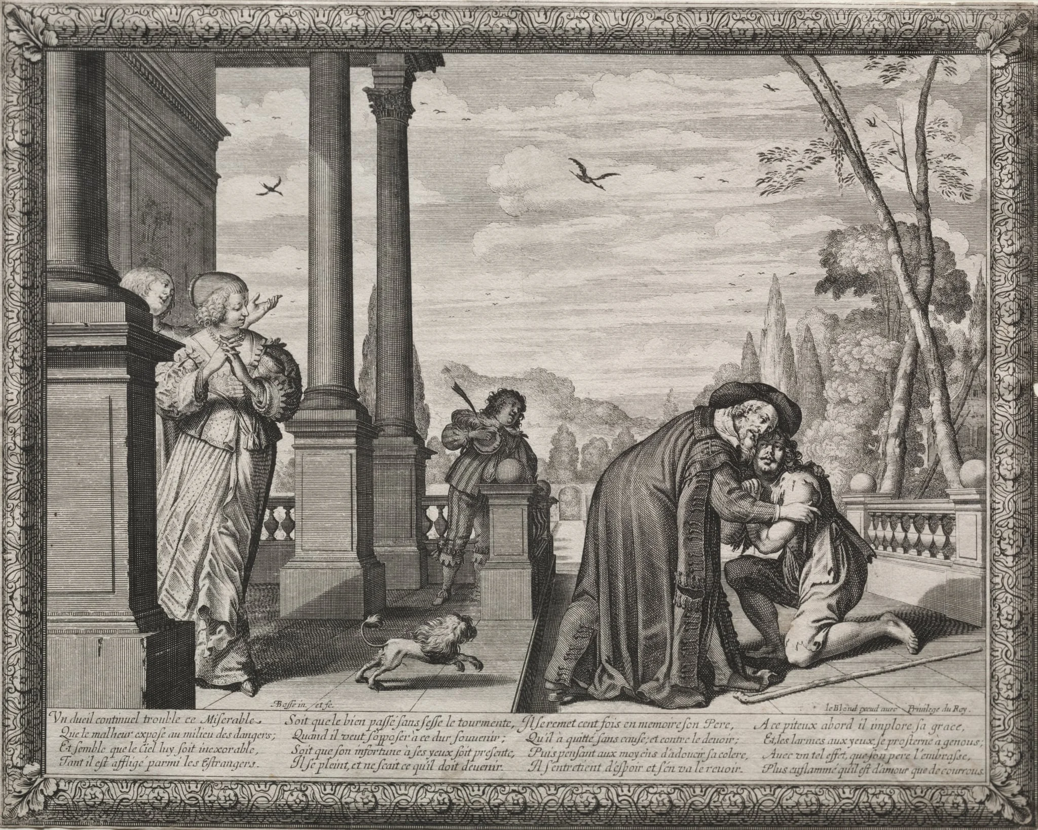 The Prodigal Son:  The Return of the Prodigal, by Abraham Bosse, 1635