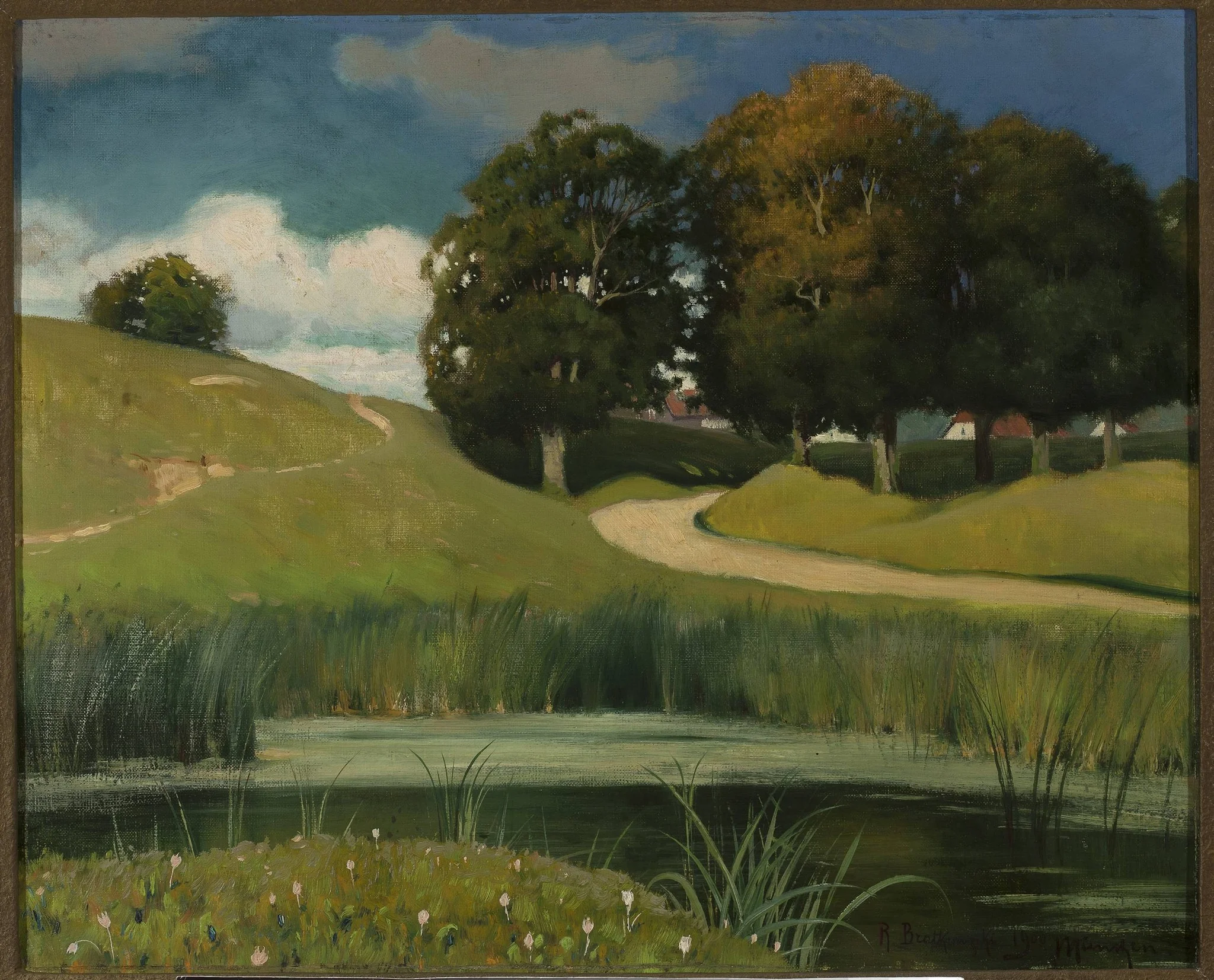 Landscape with a rivulet