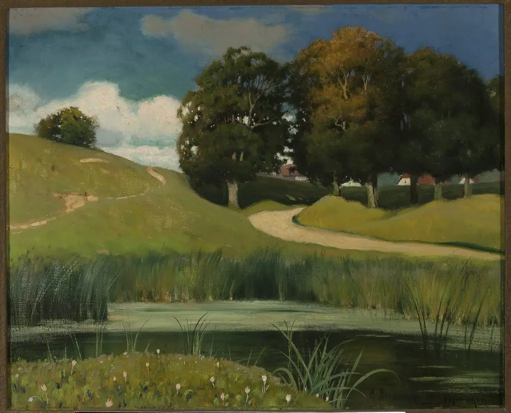 Landscape with a rivulet