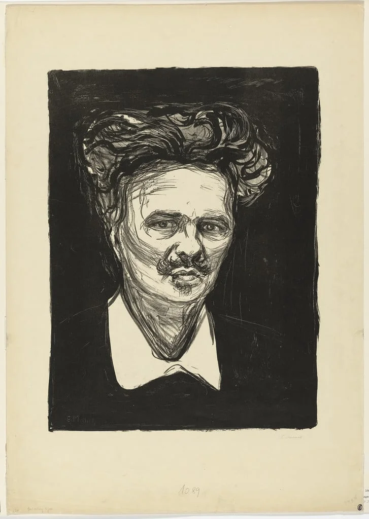Untitled, by Edvard Munch, ink, 1896