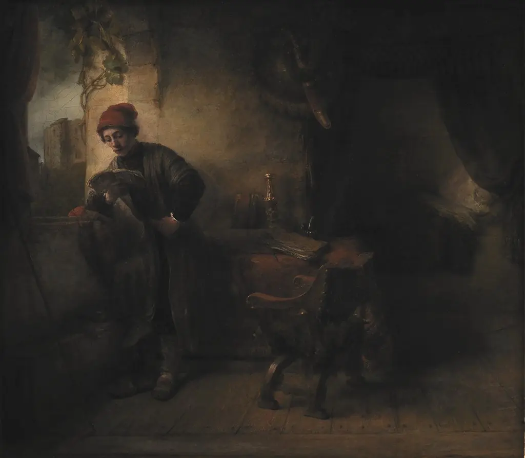 Standing Young Man at the Window in his Study Reading, known as"The Student"