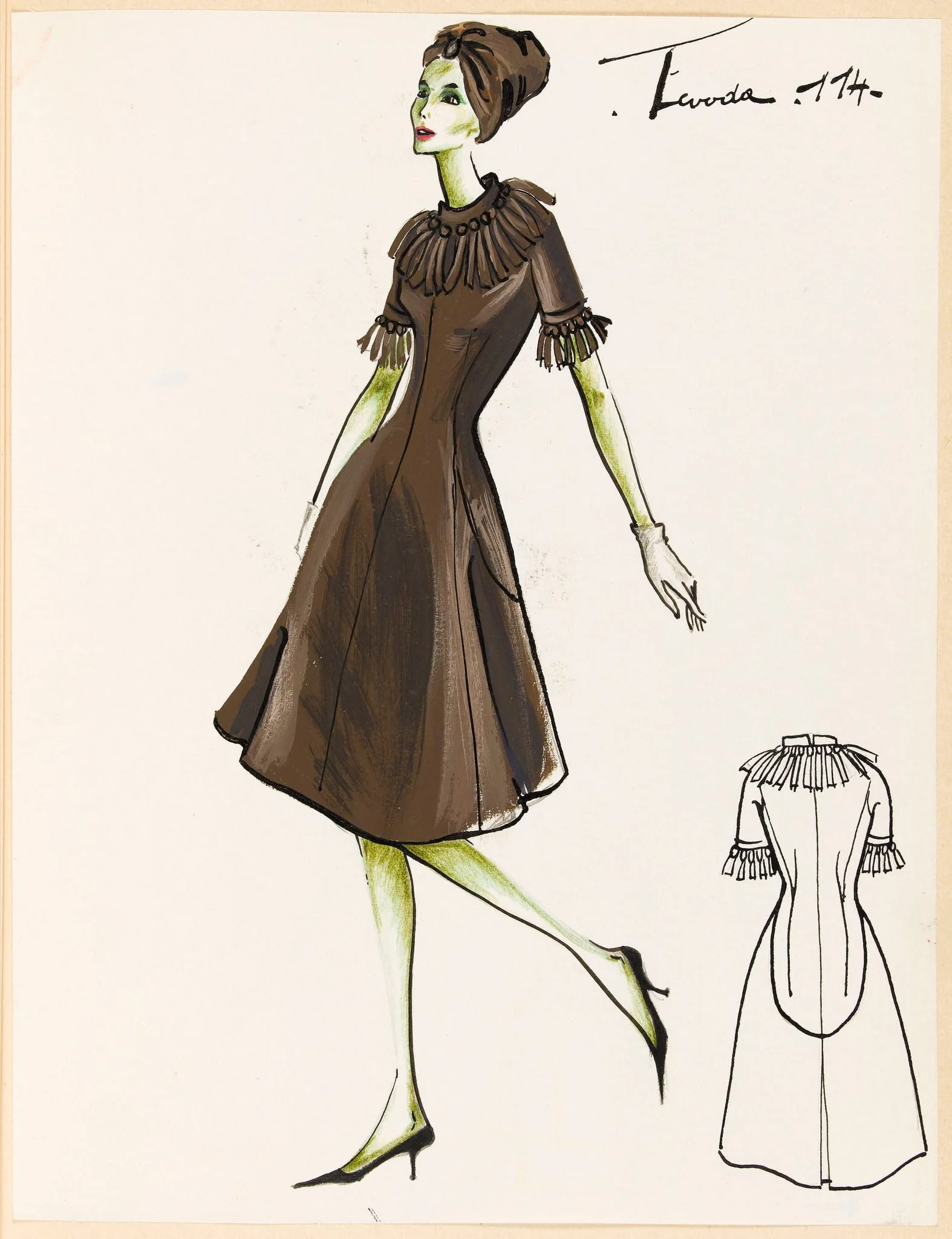 Tévoda, by Carven, 1959