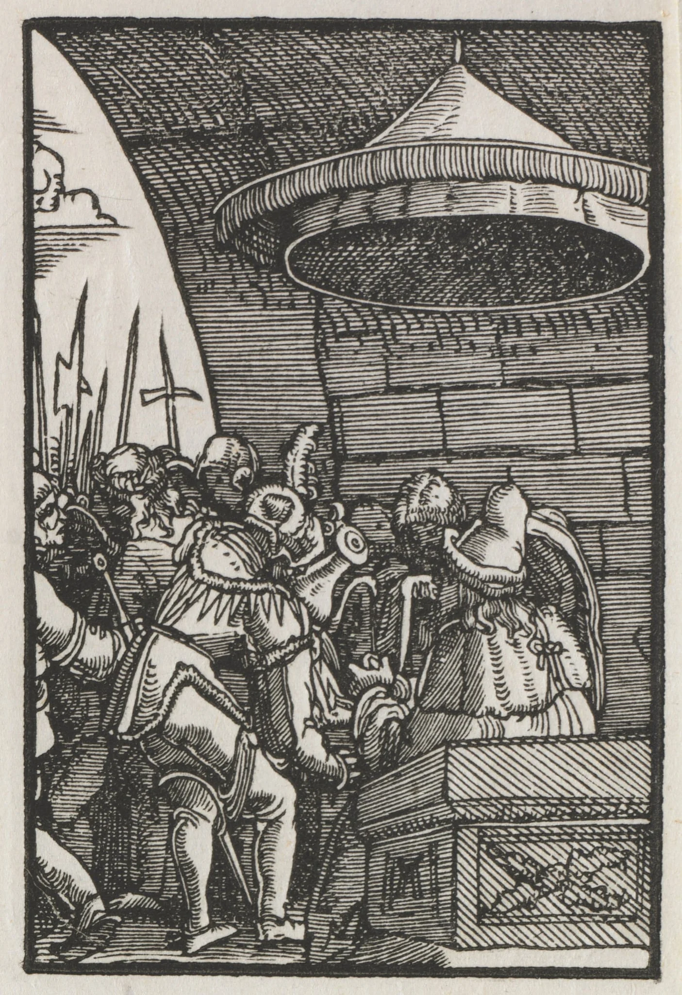 The Fall and Redemption of Man:  Pilate Washing his Hands, by Albrecht Altdorfer, 1515