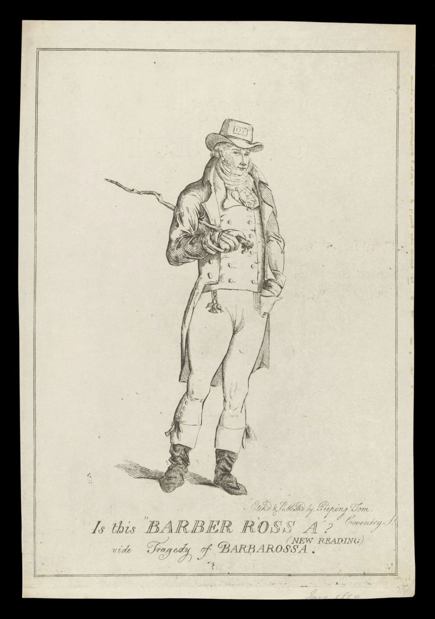 H Beard Print Collection, by Peeping Tom, 1809