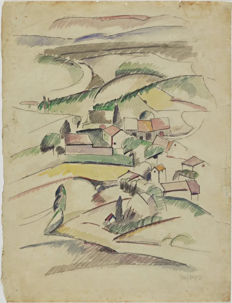 Untitled, by Albert Gleizes, watercolor, 1910