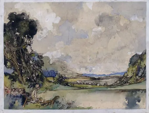 Valley Scene and Ponds