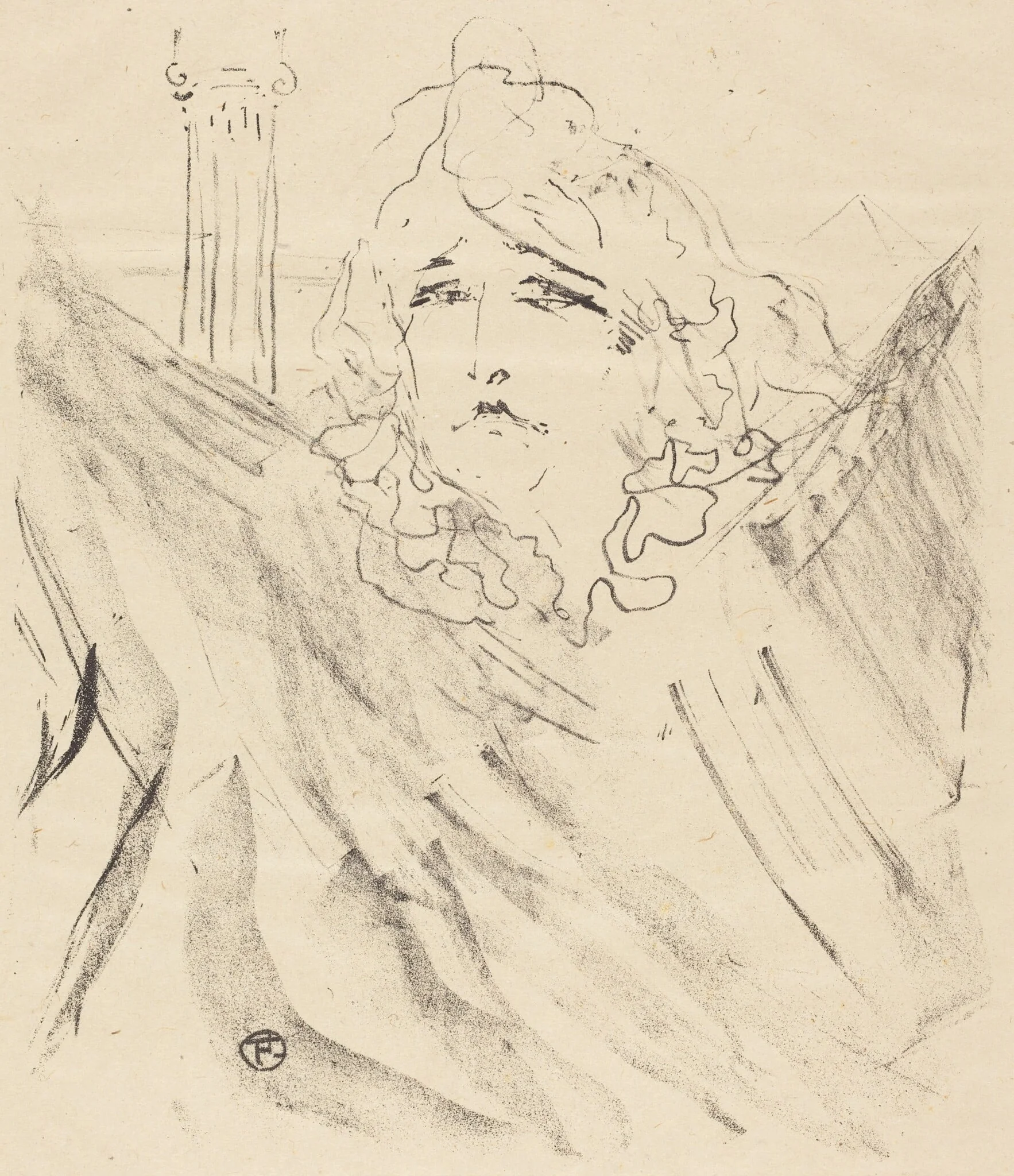 Sarah Bernhardt in "Cleopatra" (Sarah Bernhardt dans "Cléopatre")