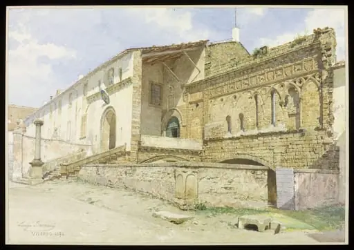 The Episcopal Palace at Viterbo, Italy