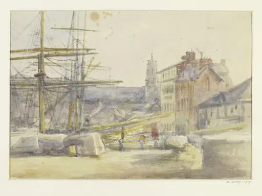 The quayside in a small French port