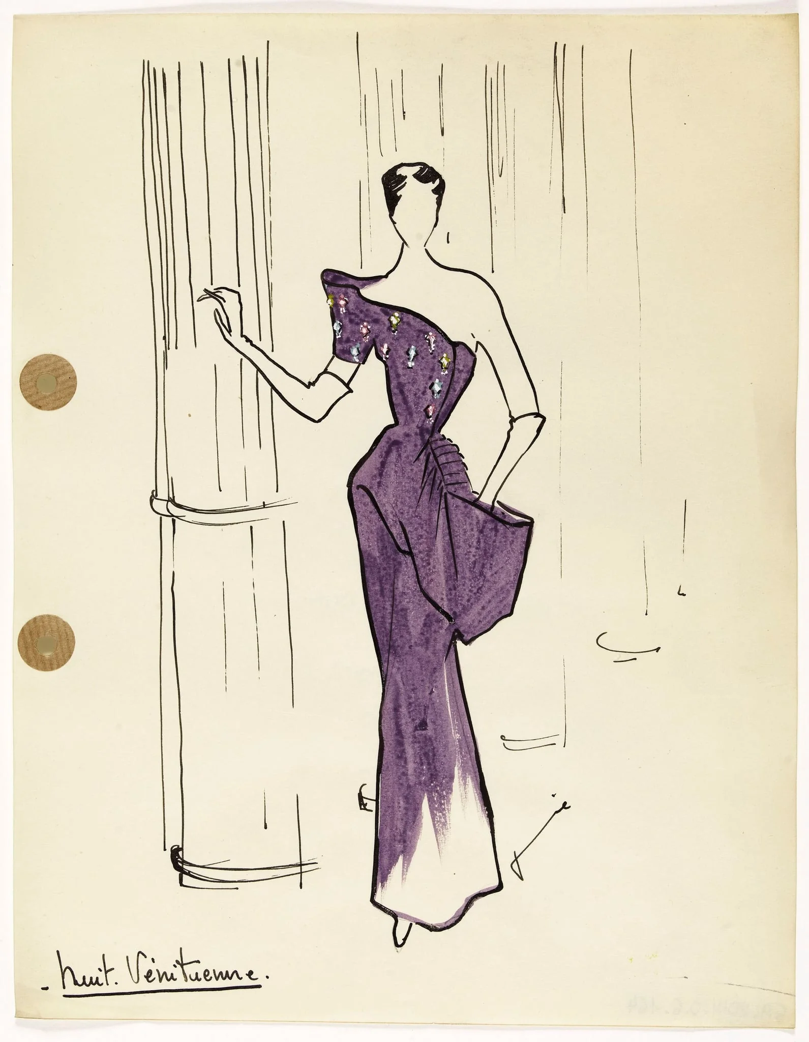'Nuit Vénitienne', by Carven, 1949