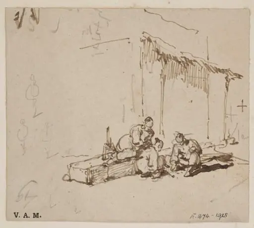 Three Chinese men playing a game