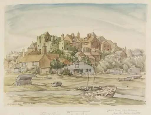 Ypres Tower, Rye, from the River Rother, Sussex