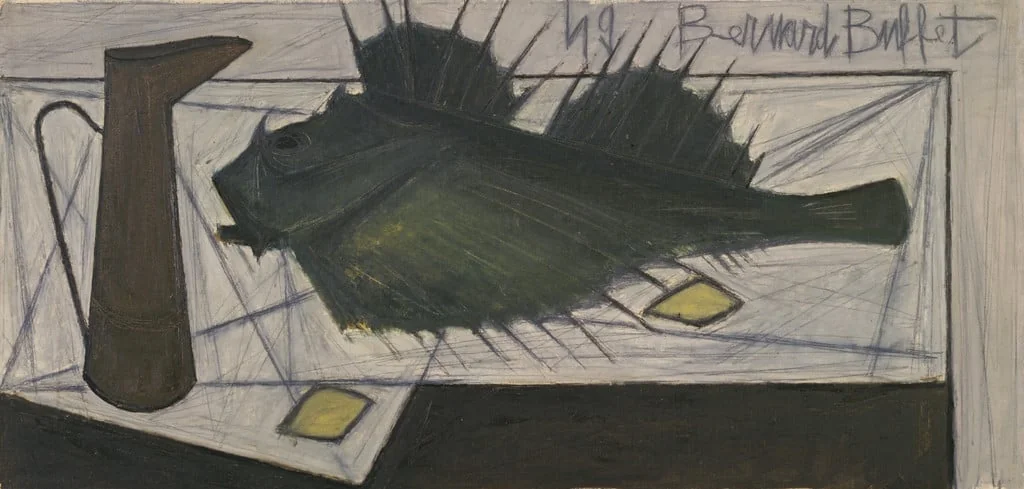 Untitled, by Bernard Buffet, oil, 1949
