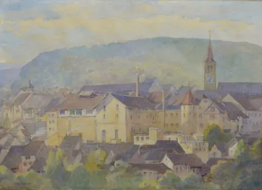 Balmer-Seiler, Wilhelm - Malerei, Blick auf Liestal