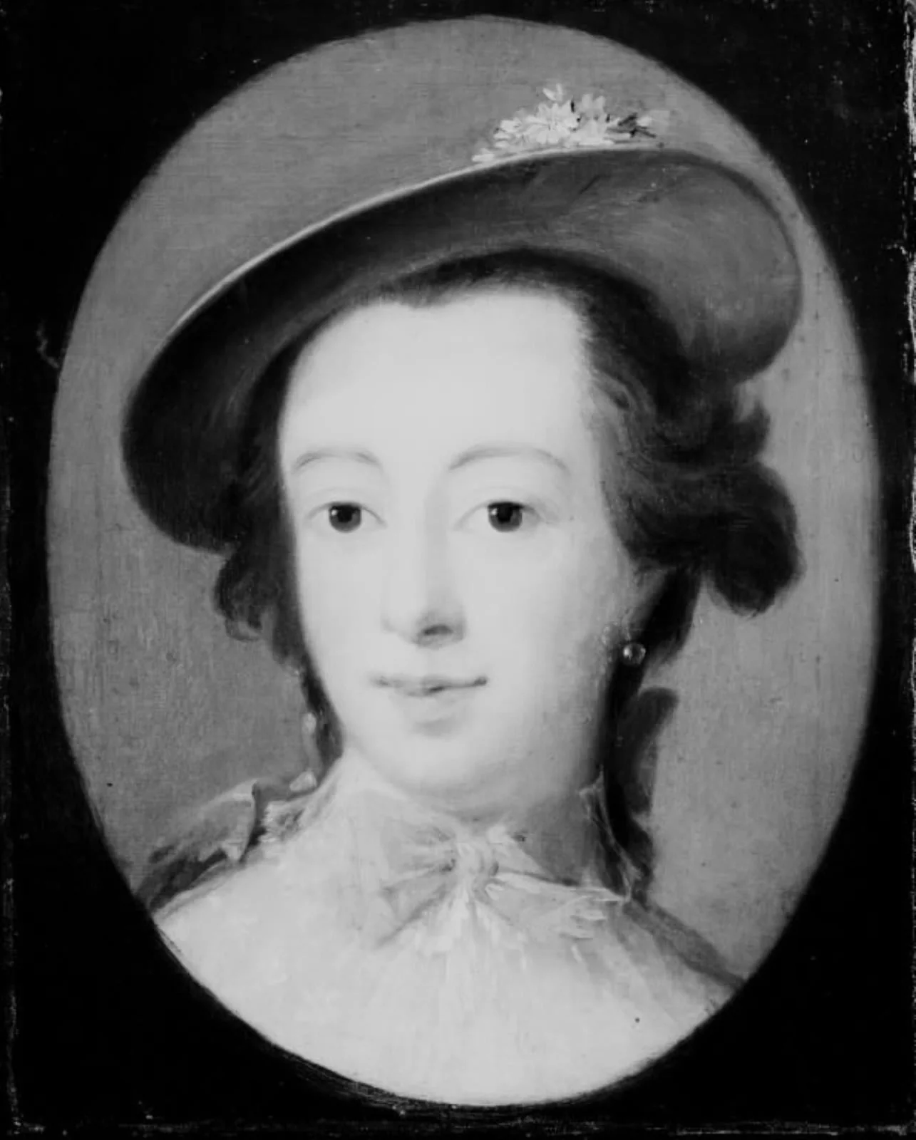Dameportræt, kaldet frøken Sneedorf, by Unknown, 1750