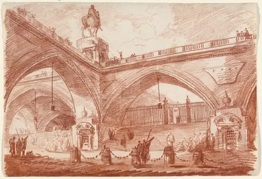 Architectural Fantasy with a Triumphal Bridge