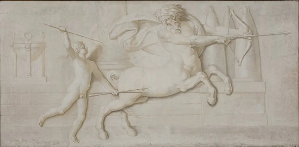 Achilles and the Centaur Cheiron