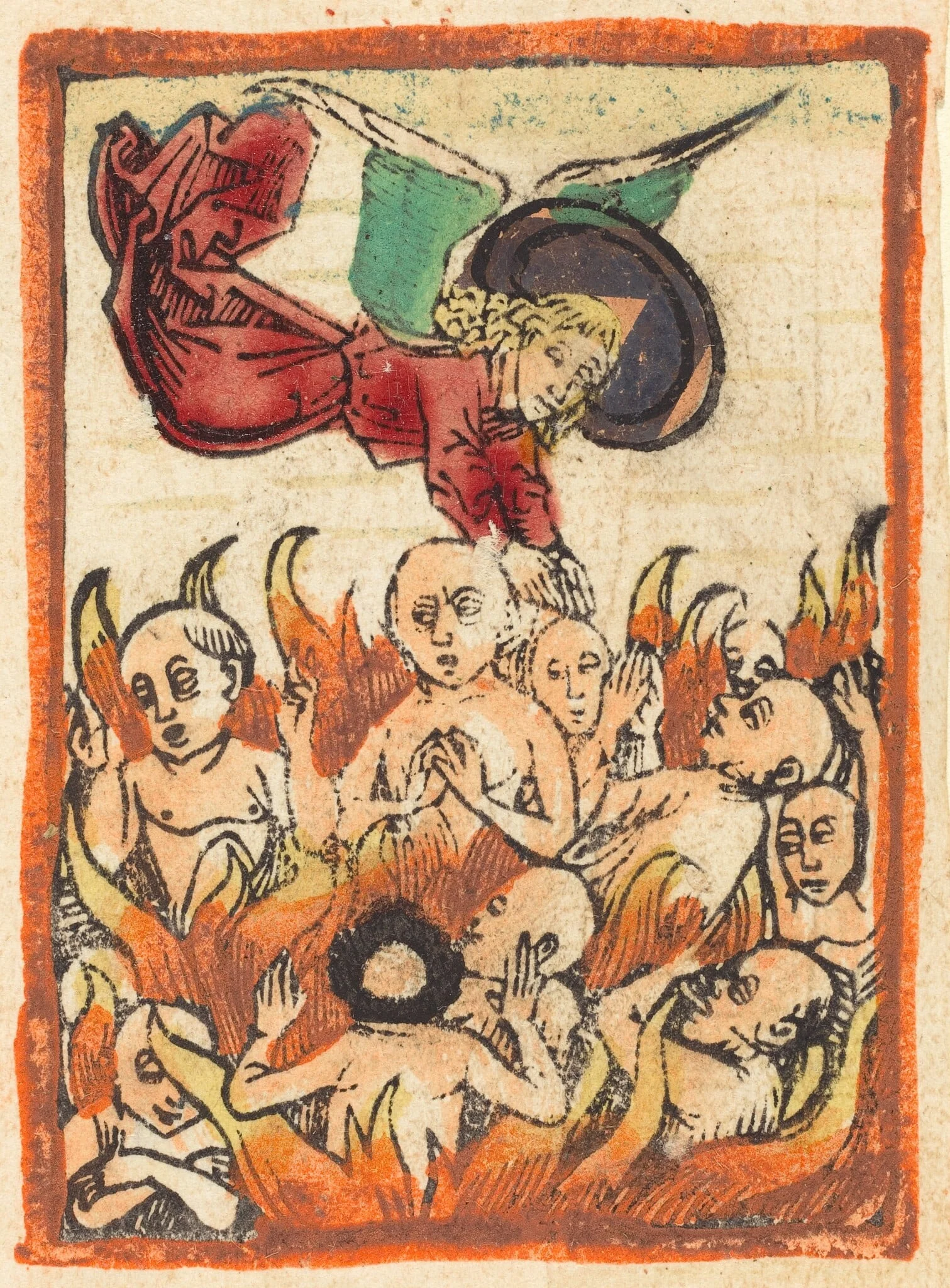 Purgatory, by German 15th Century, ink, 1480