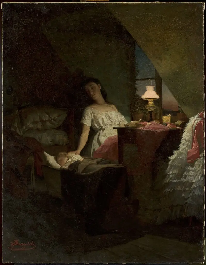 Genre scene – Premonition of the night