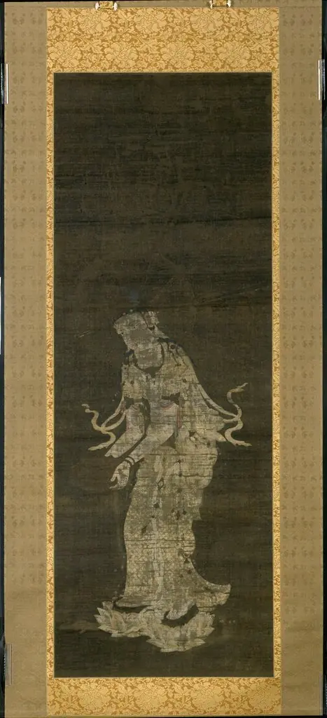 The Bodhisattva Kannon, from the triptych Approach of the Amida Trinity