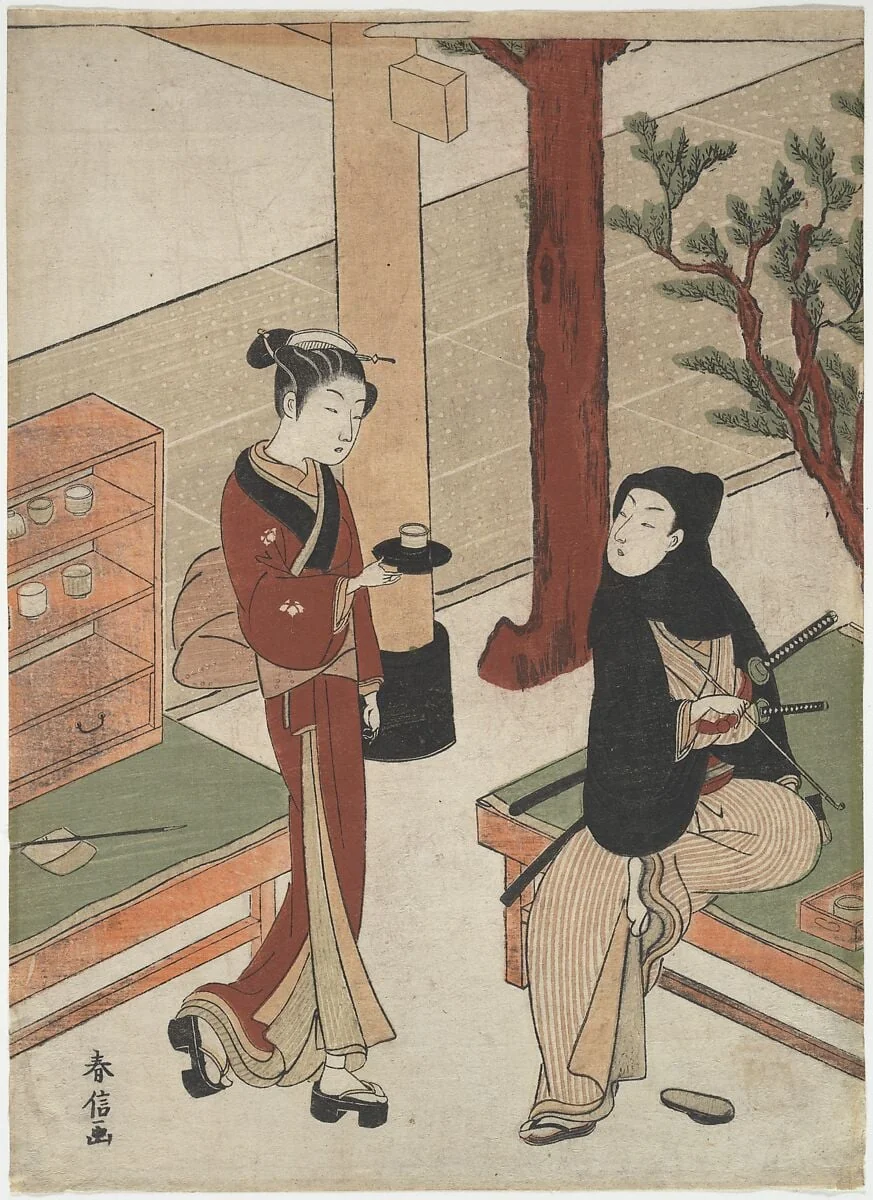 Untitled, by Suzuki Harunobu, ink, 1770