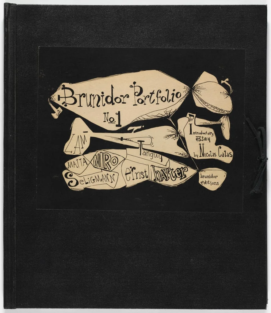 Untitled, by Yves Tanguy, Wifredo Lam, Stanley William Hayter, Joan Miró, Roberto Matta, Kurt Seligmann, Various Artists Max Ernst, ink, 1947