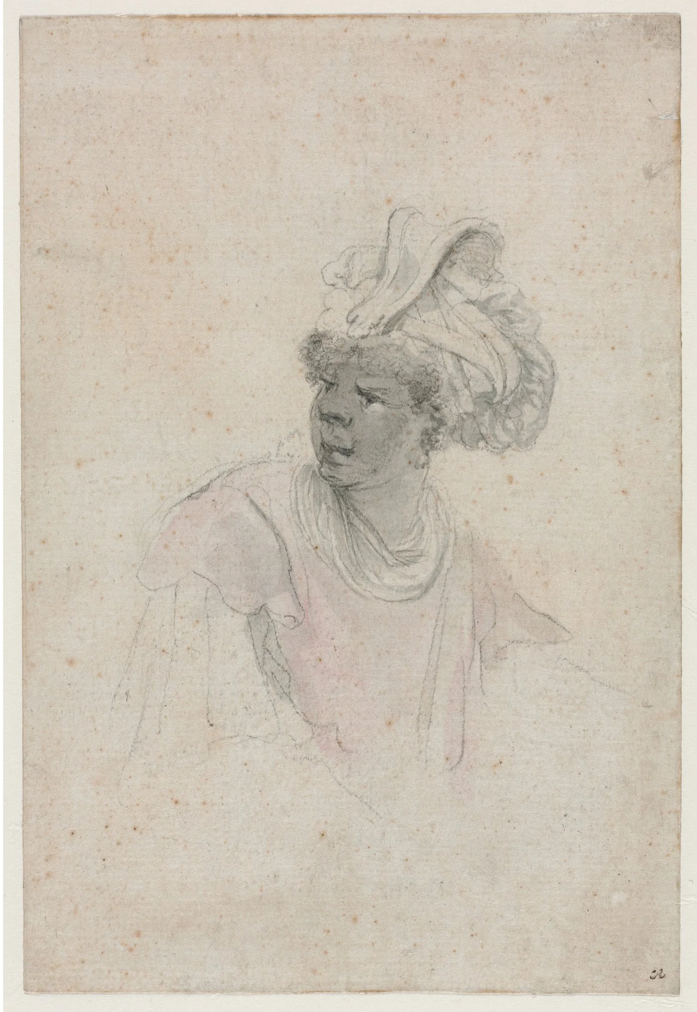 Study of a Moor, Facing to the Left, by Stefano Della Bella, 1657