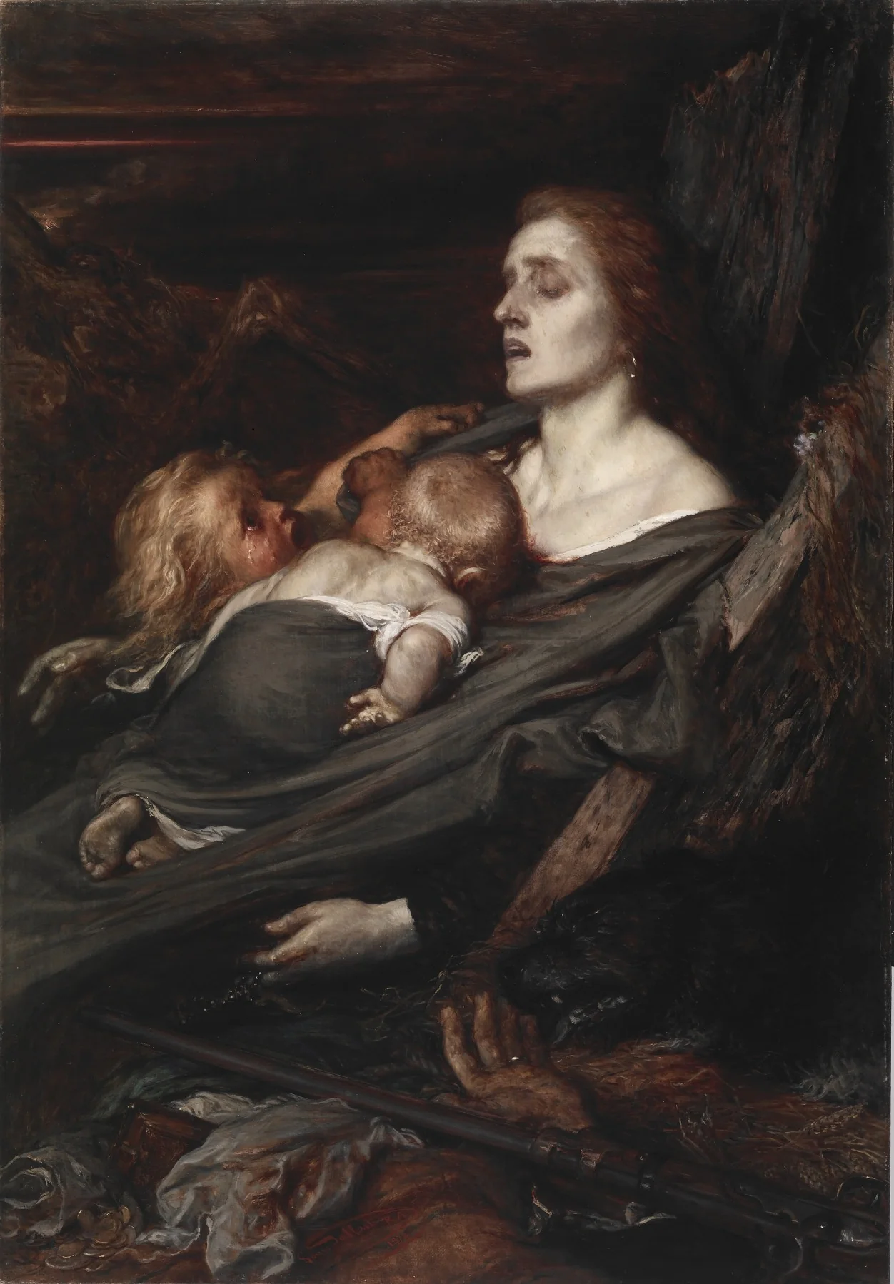 War, by Louis Gallait, oil, 1872