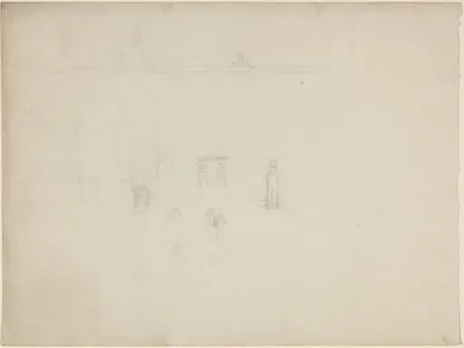 Sheet of Architectural and Figure Studies
