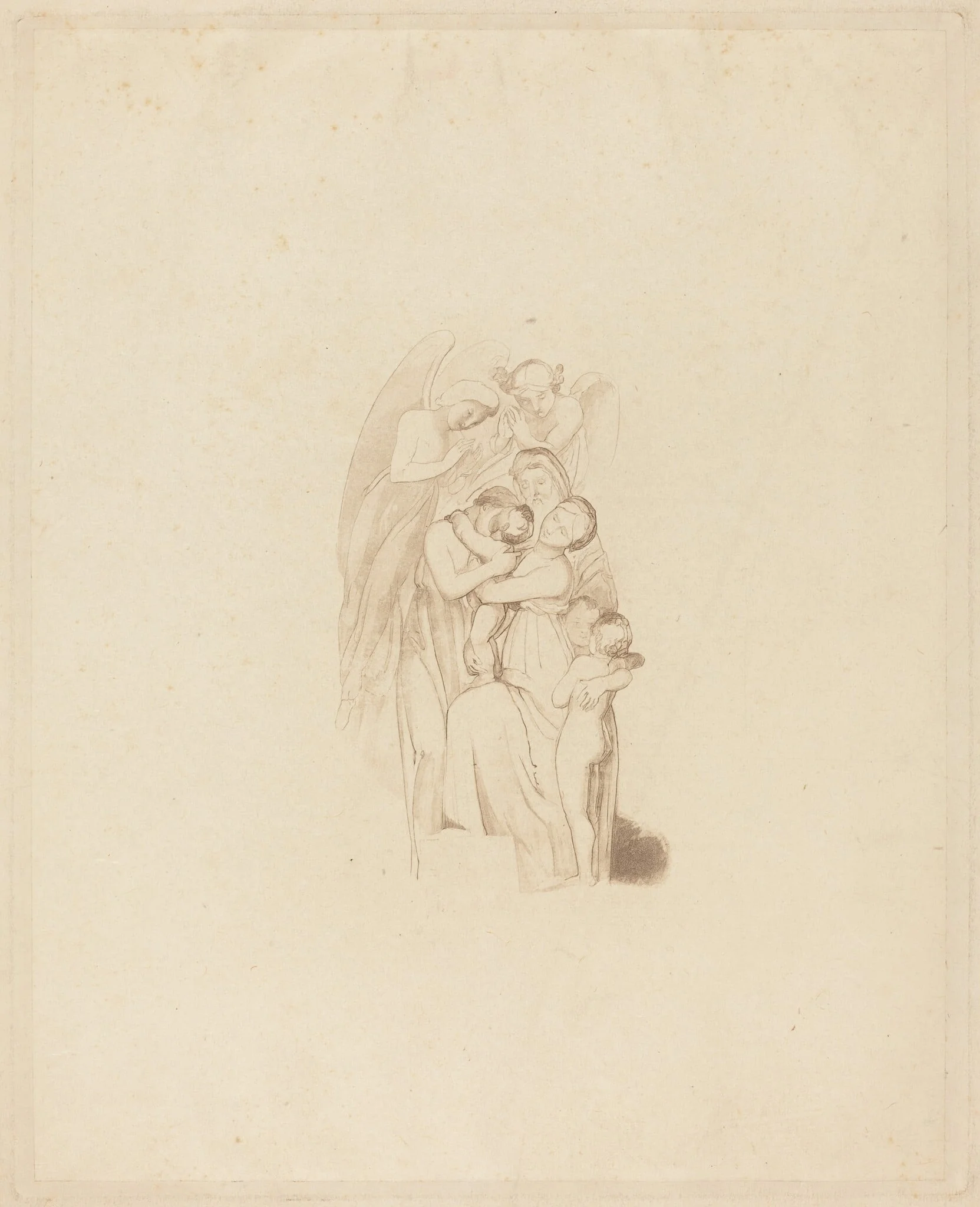 Holy Family? with Angels l.1: The March of the Intellect, by British 19th Century, ink, 1801