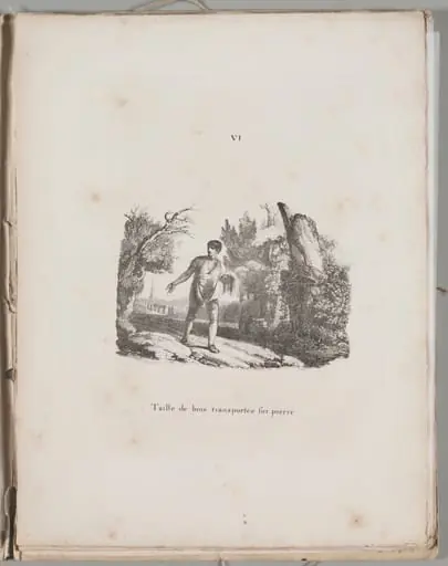 Art of the Lithograph: Transfer of a Wood Engraving, Plate VI