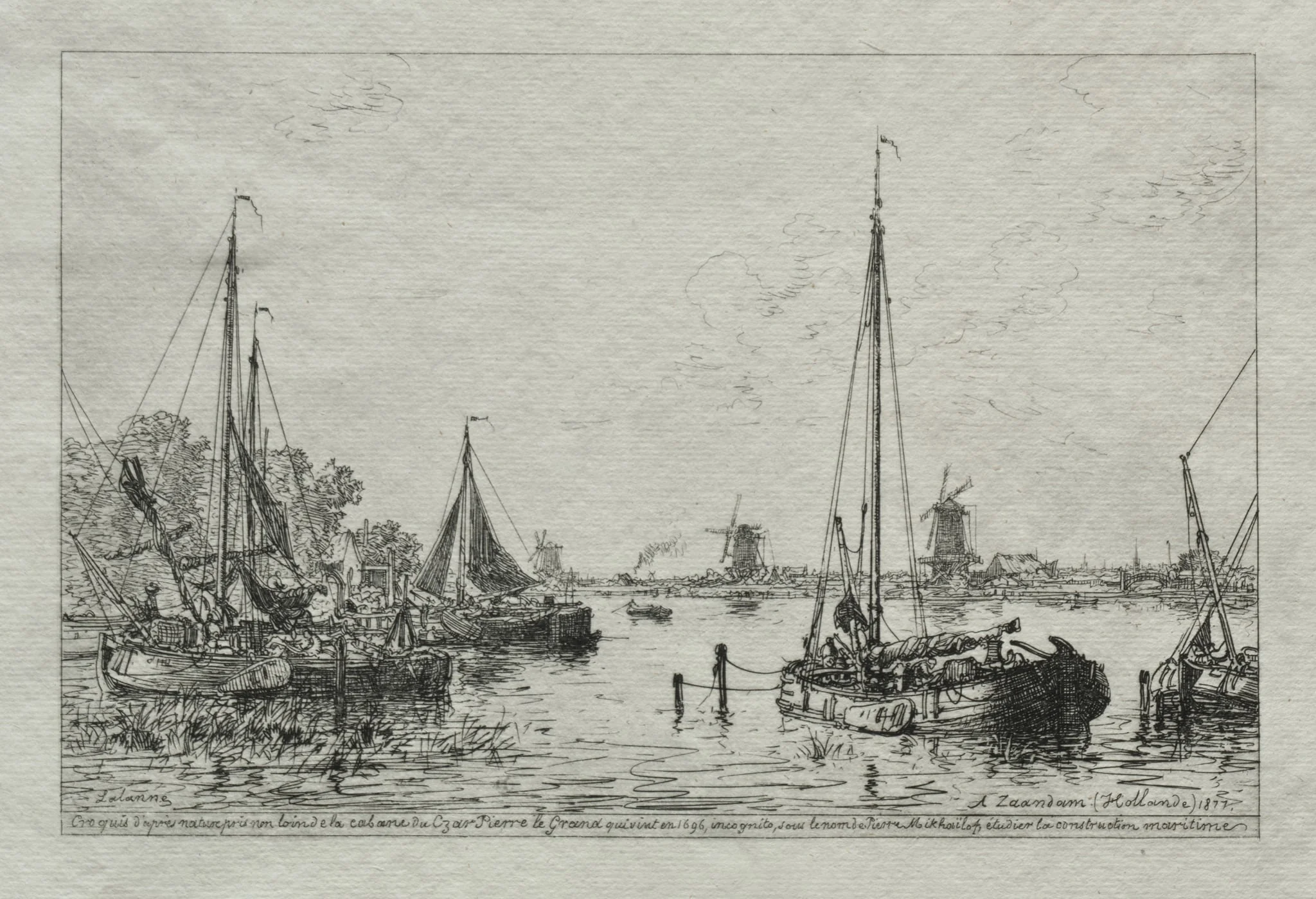 Sketch from Nature, by Maxime Lalanne, 1877