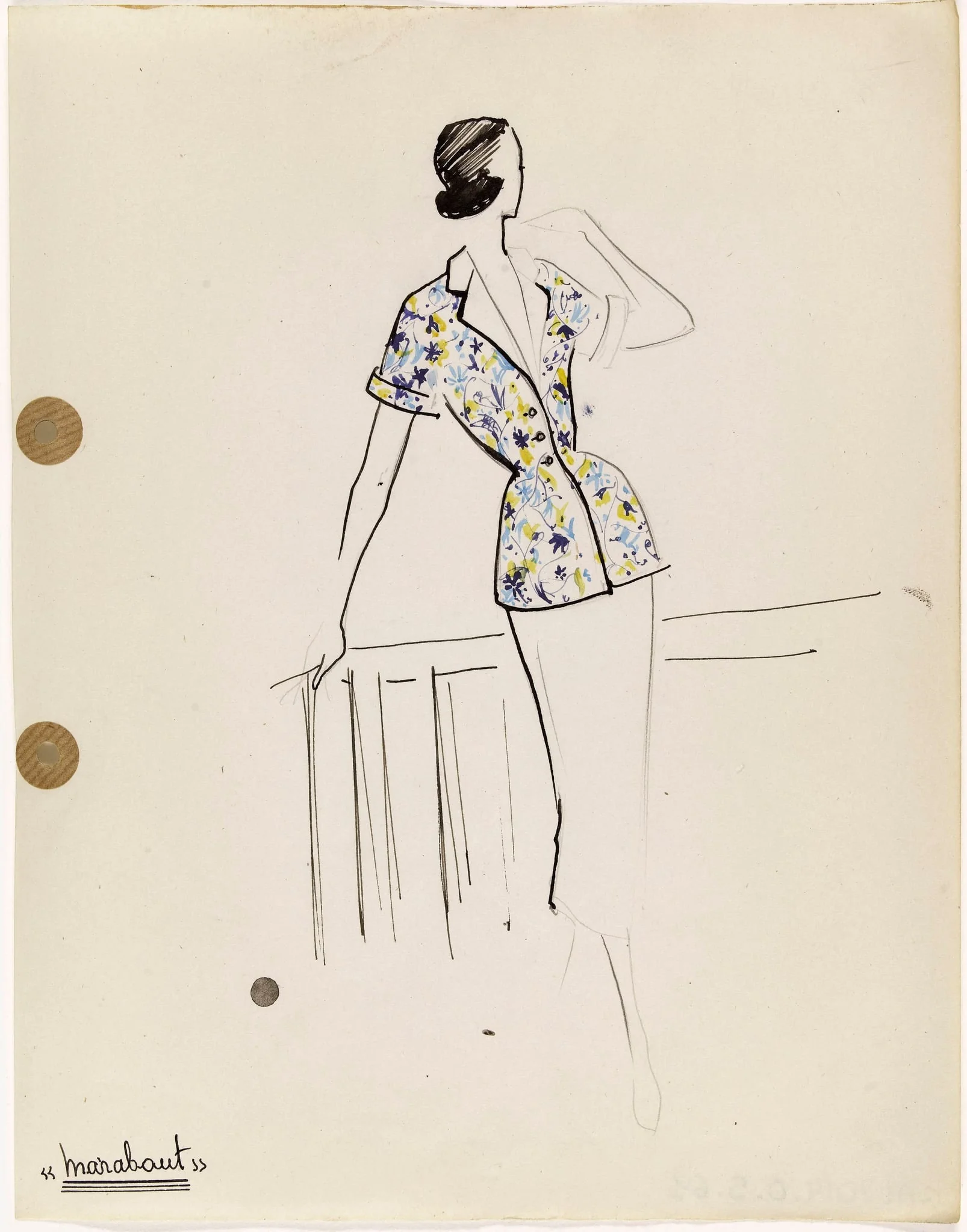 'Marabout', by Carven, 1949